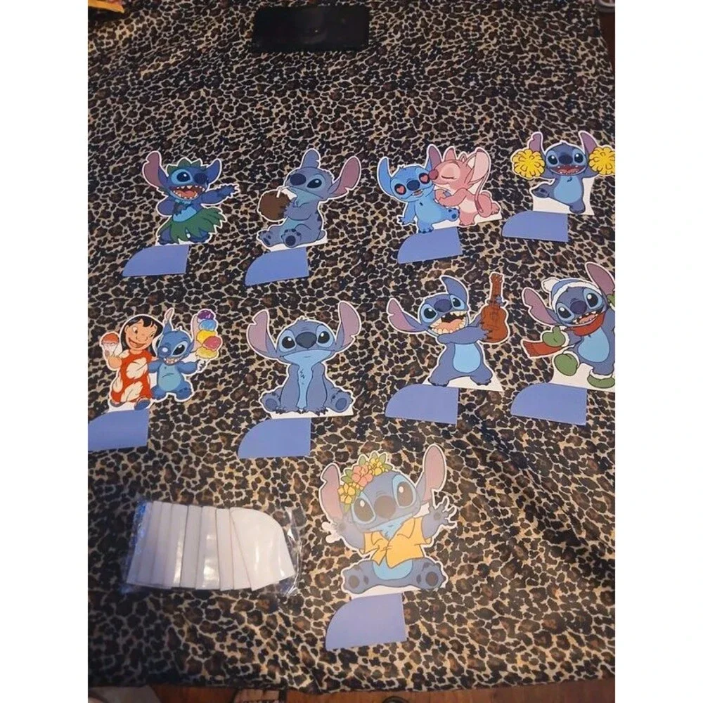 New Lilo & Stitch themed birthday party table centerpieces.